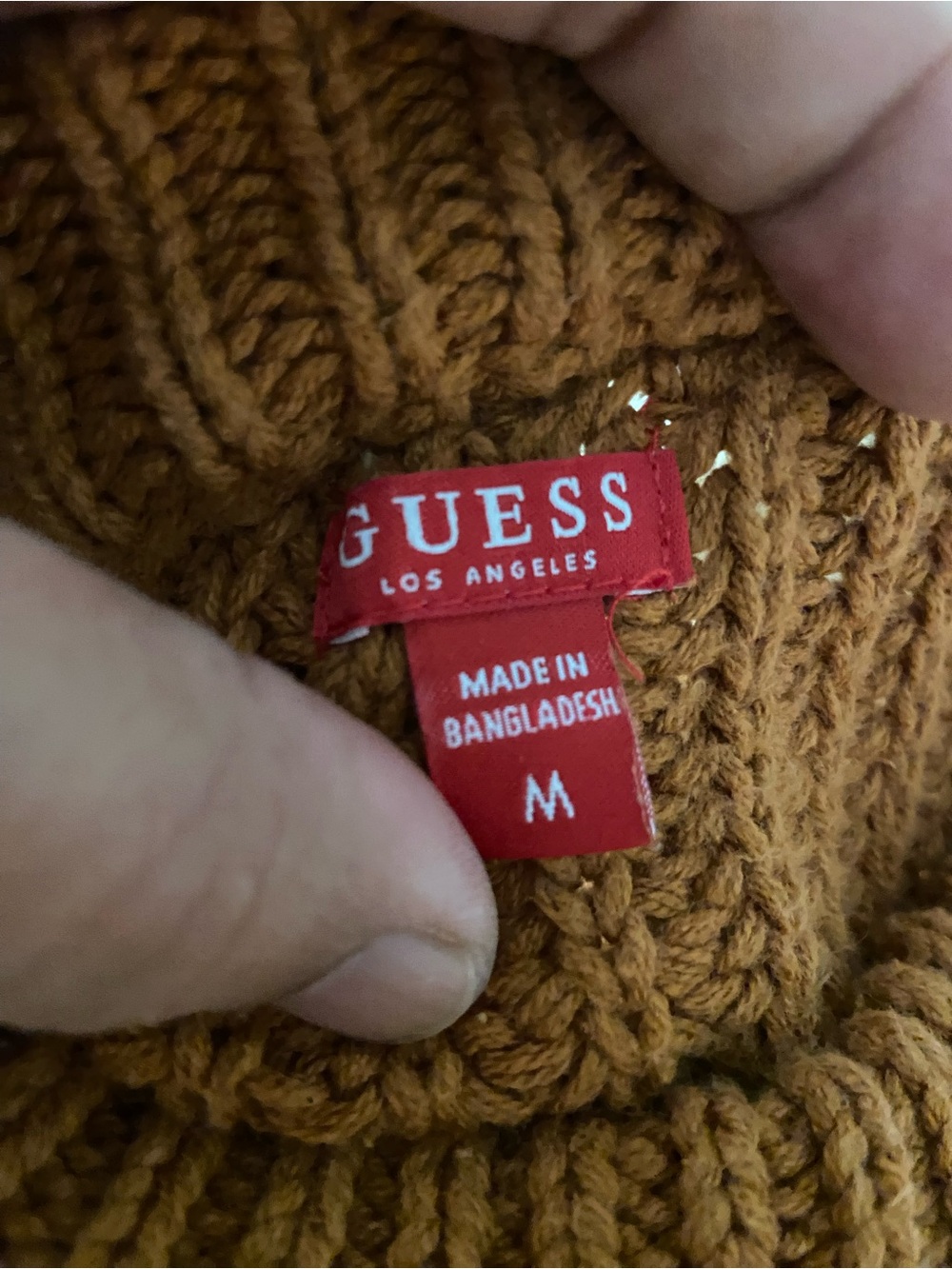GUESS ColorBlock SLOUCHY Open-Knit Crewneck Sweater *OVERSIZED - Picture 5 of 6